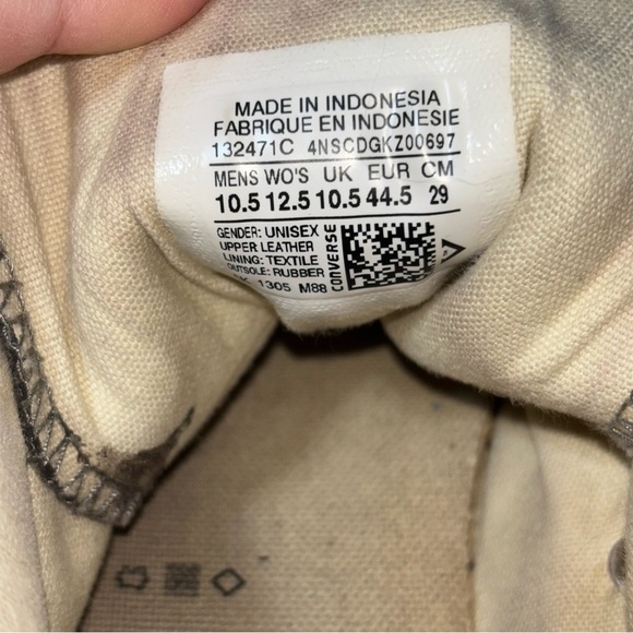 Converse Suede Gray High-Top Men's Sneakers Unisex Men's 10.5 Women's 12.5 High - Picture 16 of 16